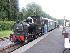 Tren bach Trallwng i Llanfair Caereinion, Gorffennaf 2012