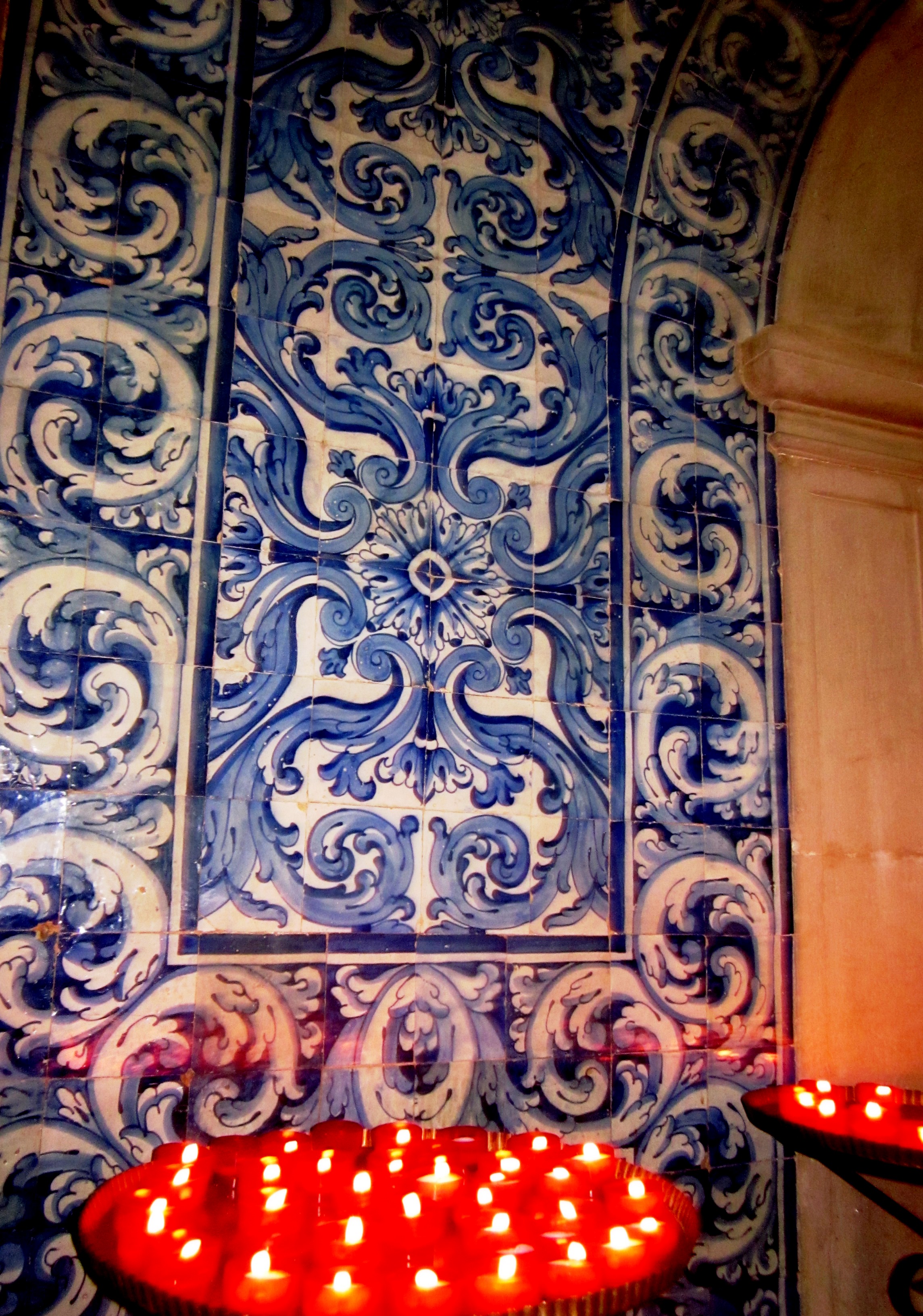 Tiles by candlelight - Obidos, Portugal