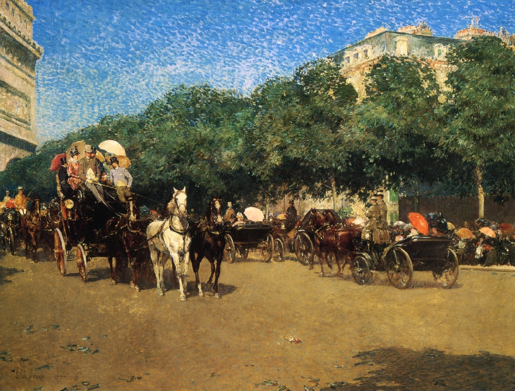 Grand Prix Day by Frederick Childe Hassam - 1887-1888