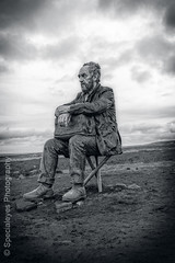 Seated man,Castleton,North Yorkshire Moors