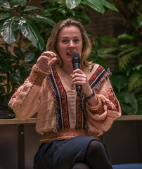 Writer Esther Gerritsen in Library Schiedam