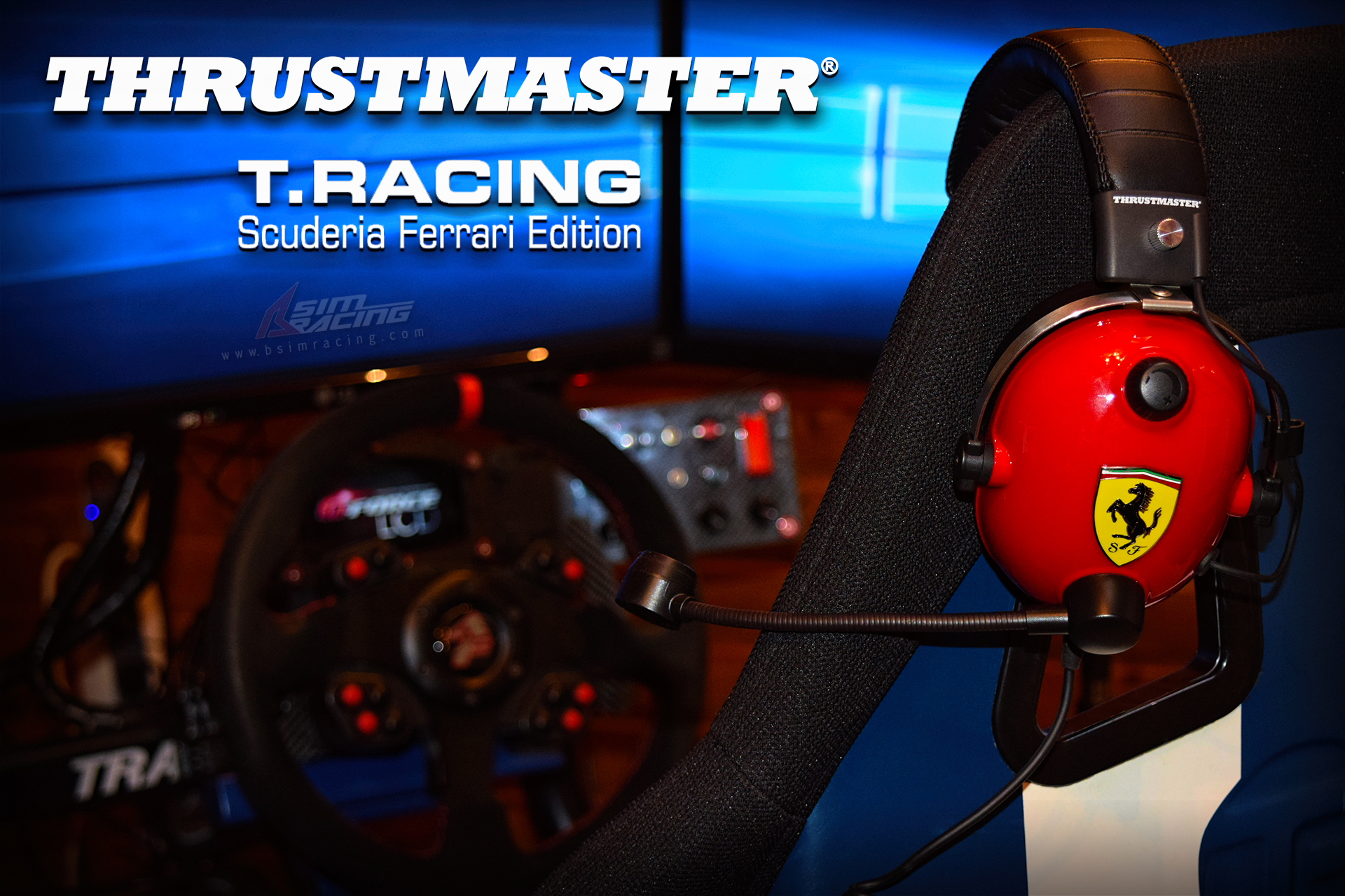 Review Ferrari Headset Bsimracing T.Racing Scuderia - Edition Thrustmaster