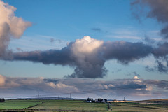 Clouds over Thurso, northern Scotland. UK.