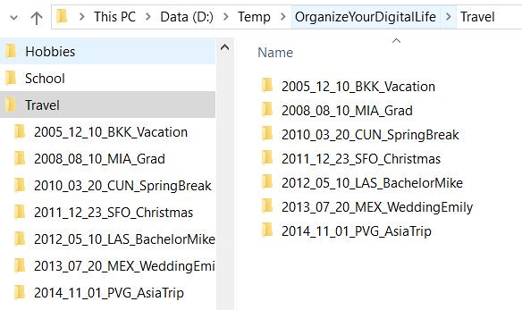 Organize Folders By Date