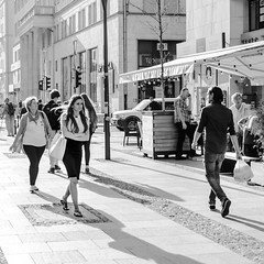 Streets of Warsaw in B&W