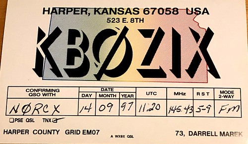 QSL Card From KB0ZIX