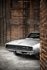 Silver 1968 Dodge Charger R/T