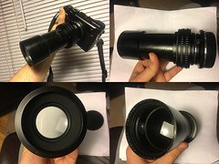 Benoist Berthiot 130mm f2.1 Projection lens + GFX adapter Fuji 50R