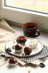 Chocolate Cake Pops with Prunes, Walnuts and Smoked Paprika