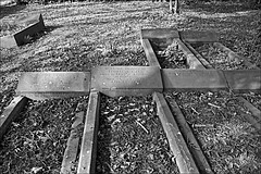 Quaker Burial Ground Hull General Cemetery Spring Bank West Kingston upon Hull in Monochrome