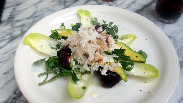 dungeness crab salad at gjelina