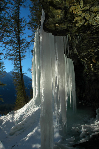 winter sunset mountain canada mountains ice outdoors frozen waterfall bc britishcolumbia icicles kootenay eastkootenays