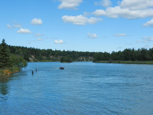 west alaska creek boat fishing fishermen bend speedboat shore motorboat islet soldotna slikokcreek