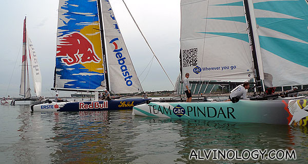 Up close with  Team GAC Pindar and Red Bull Extreme Sailing