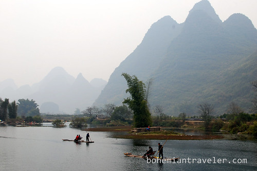 View of the Yulong River from Dragon Bridge