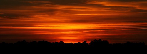 sunset sky clouds fire pano southcarolina panoramic streaks brilliance bowensisland mdggraphix