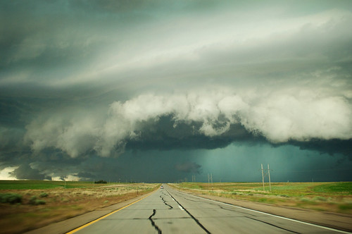 road sky storm weather clouds landscape highway colorado freeway angry tornado thunder i76 greensky