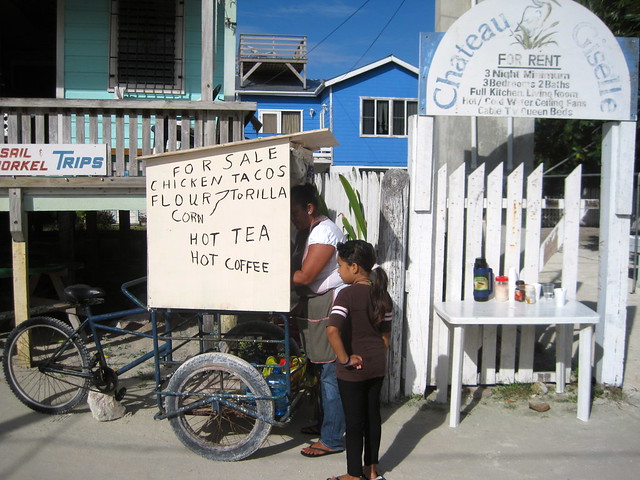 fresh coffee stand in belize