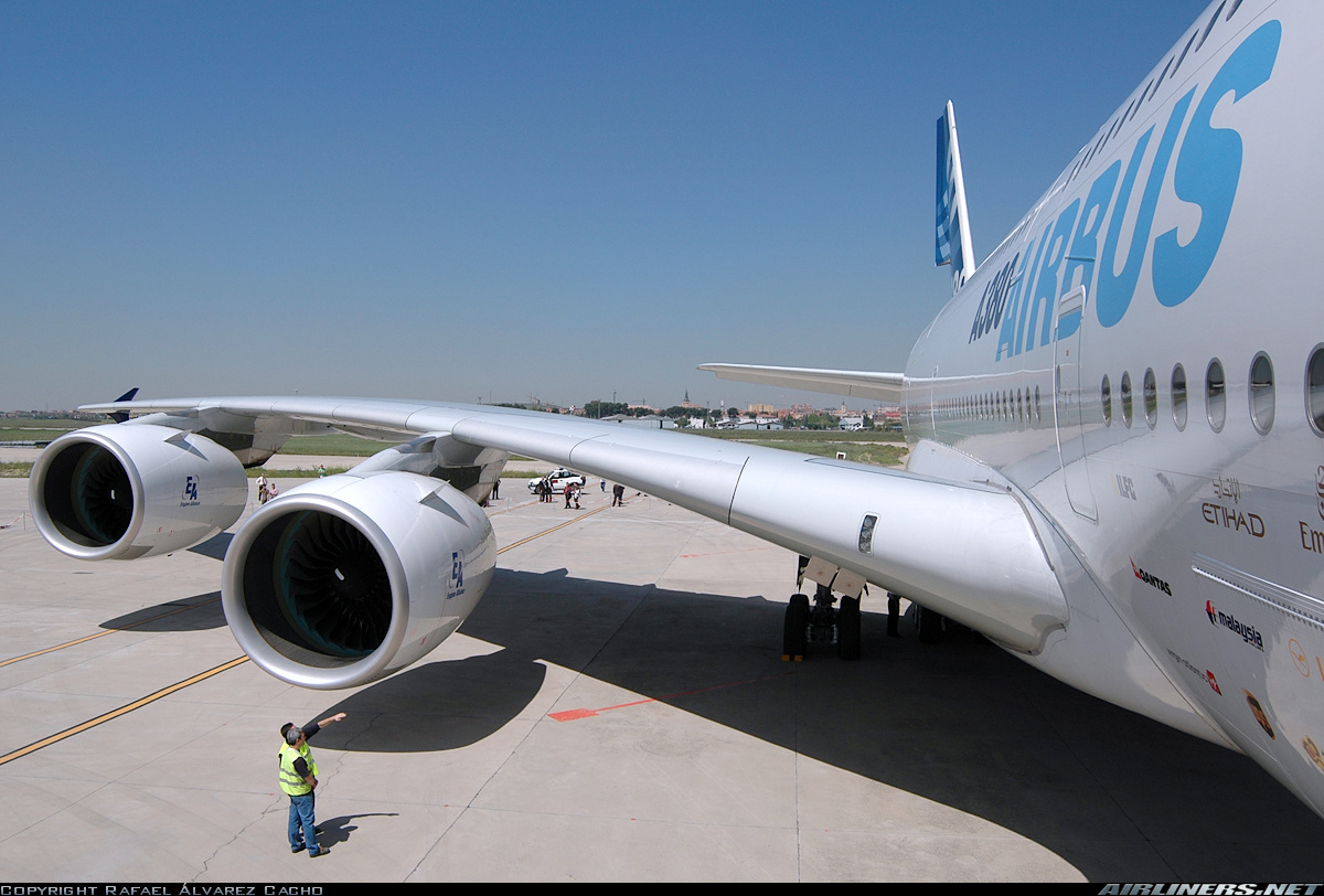 A380 en Getafe. Foto RAC