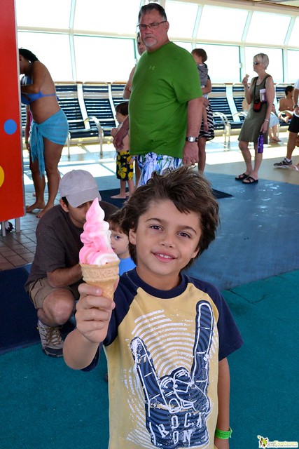 ice crea, nonstop on board of a cruise