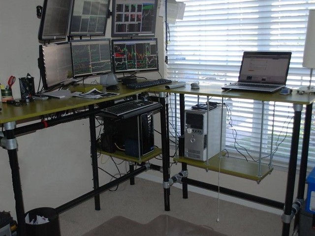 DIY Multi Monitor Desk
