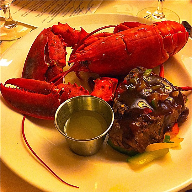 Image result for Filet Mignon and Lobster