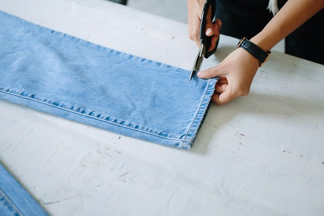 DIY Deconstructed Jeans
