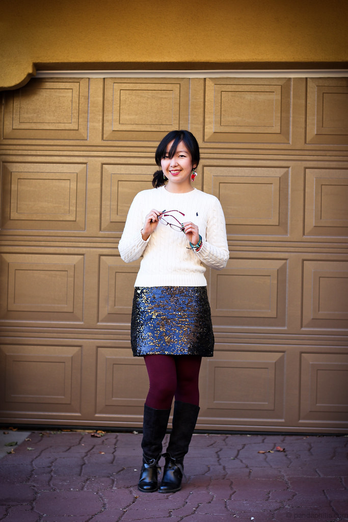 pandaphilia: Cable Knits and Sequins