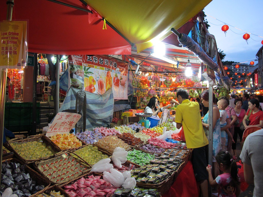Candy, mochi and jelly confectionery for Chinese New Year celebrations. (Chinatown, Singapore)