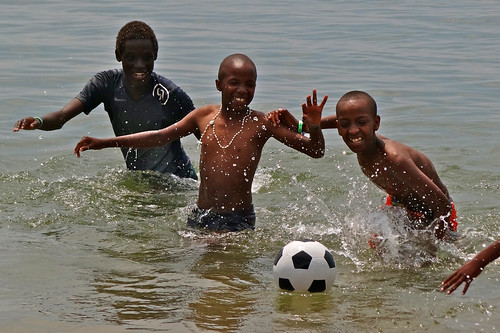John, Patrick and Innocent, Lake Kivu