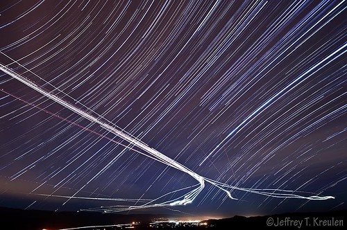 california city night airplane landscape star sanjose trail astrophotography sjc morganhill startrail santateresacountypark