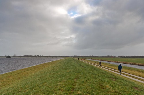 deutschland wolken location ort hochwasser deich niedersachsen überflutung landschaftsfotografie rhauderfehn holterhammrich