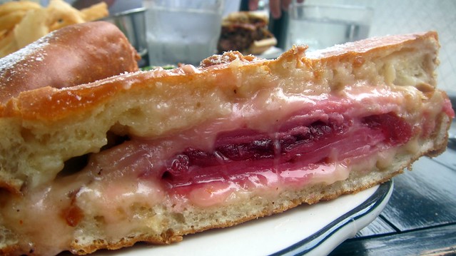 a monte cristo sandwich at the bowery