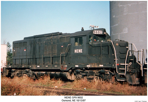 railroad osmond train nebraska diesel railway trains locomotive trainengine nene geep emd gp9 fouraxle nebraskanortheastern