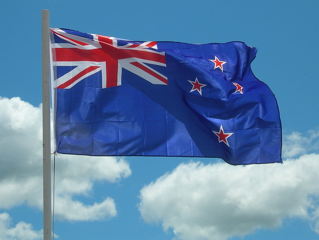 NZ flag - Photo credit Michael Button