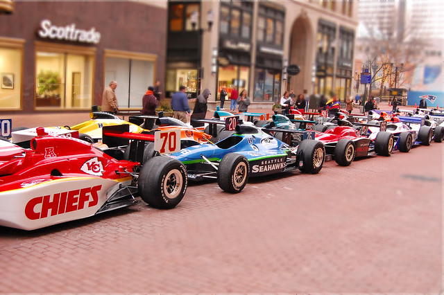 Super Cars in downtown Indy