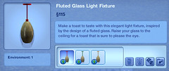 Fluted Glass Light Fixture