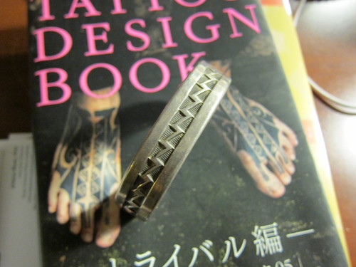 tattoo, Muskogee, silver, bracelet, stamped IMG_8472