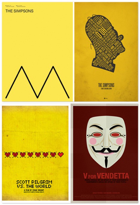 41 posters minimalistas cinema