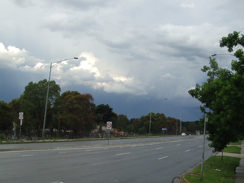 15 Bell St Coburg looking east - the storms on their way out
