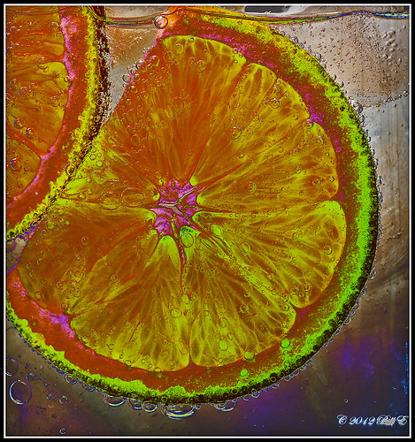 orange colour macro art water effects artistic bubbles special citrus photoshopelements