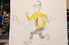 Newyorský maraton pohledem amerického kreslíře Niemanna