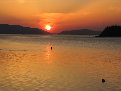sunset pordosol sea sun sol mar fishing kagawa pescador wather utazu