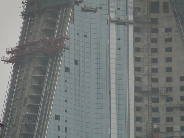 Ryugyong Hotel Under Construction