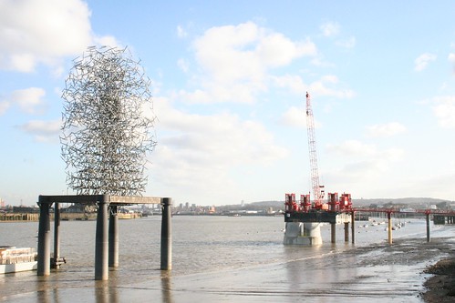 The beginnings of the South Pylon (and a sculpture) 