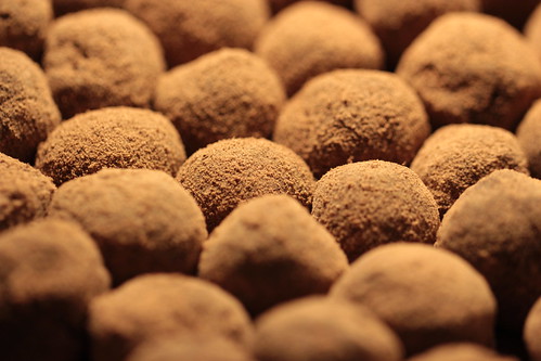 last activity : making chocolate truffles