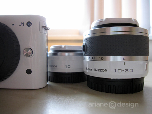 Nikon 1 J1 with lenses