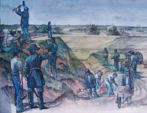 painting tn tennessee civilwar battlefield murfreesboro stonesriver fortressrosecrans stonesrivernationalbattlefield