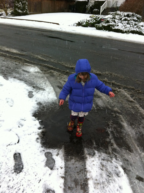 Dancing in the 'Snow Mud'