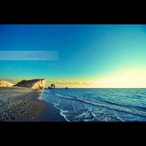 sunset beach rock coast waves cyprus shore coastline greekmythology paphos pafos petratouromiou του nikcolorefex aphroditesbirthplace sigma1224mmf4556 πέτρα flickrstruereflection1 crossprocessinglt04 ρομιού